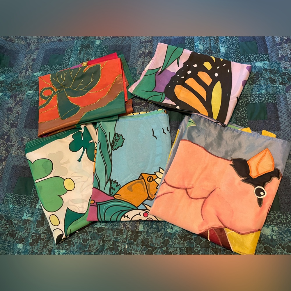 Garden Flags Lot of 3 Cardinal, Butterfly and Saint Patricks